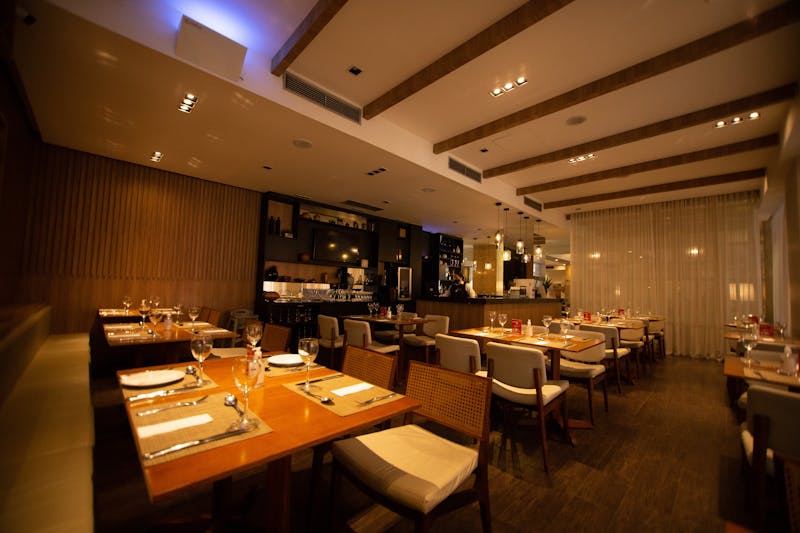 Restaurant interior at Pizzana West Hollywood